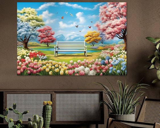 Example of the artwork in a room