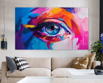 Abstracte oog artistiek panorama van TheXclusive Art