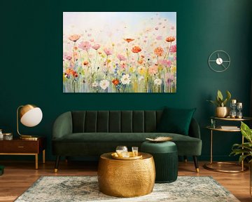 Flowers Monet Style by Wonderful Art