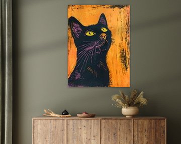 De Zwarte Kat I van Gypsy Galleria