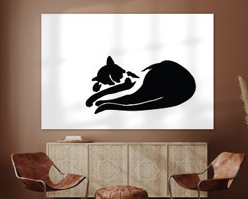 Schlafende Katze von DE BATS designs
