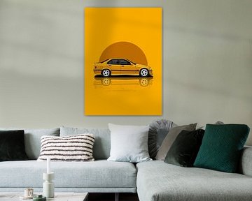 Kunstwagen 1997 BMW M3 E36 gelb von D.Crativeart