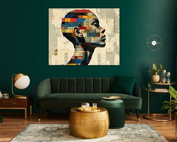 Gemengde Techniek Portret van Kunst Kriebels