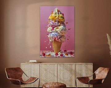 delicious ice cream creations in bright colours by Egon Zitter