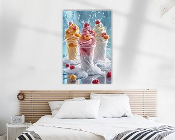 delicious ice cream creations in bright colours by Egon Zitter