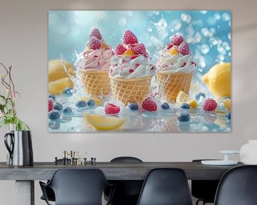 delicious ice cream creations in bright colours by Egon Zitter