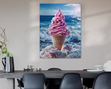 Delicious ice cream creations in tempting colours and backgrounds by Egon Zitter