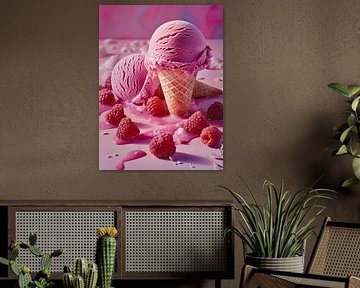 De délicieuses créations de crème glacée dans des couleurs et des arrière-plans attrayants sur Egon Zitter