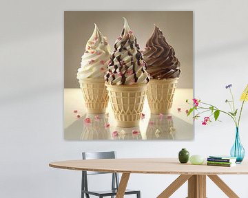 köstliche Eiskreationen in verlockenden Farben von Egon Zitter