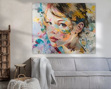 Engaging Gaze, Abstract Charm van Kunst Kriebels