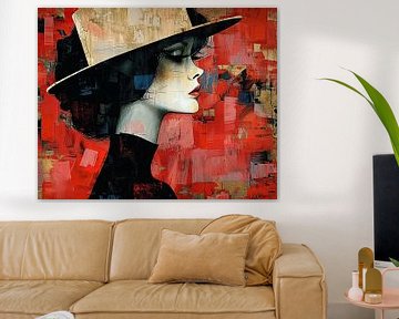 Women | Mysterious Red Muse by Art Whims