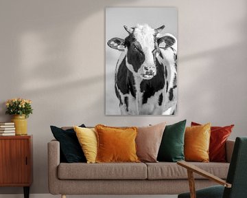 Cow black and white by Ronald Timmer