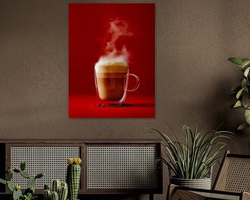 eine Tasse Kaffee oder Cappuccino trinken