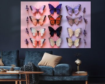 Butterflies Mosaic 2 by ByNoukk