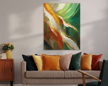 Abstract Aurum Flow by Gisela- Art for You