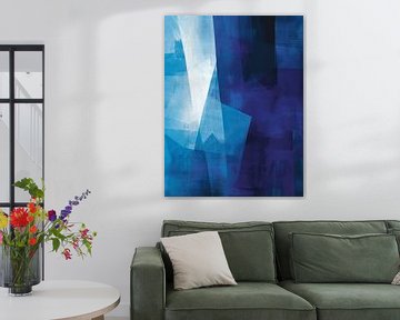 Abstrait moderne en bleu sur Studio Allee
