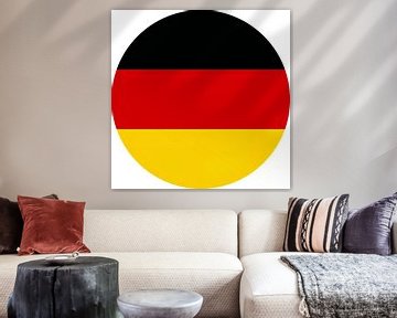 Duitsland Vlag Witte Cirkel van Art Kingdom