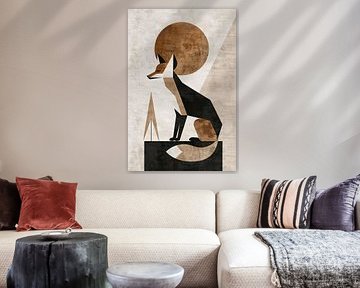 Minimalistische Vos in Geometrische Harmonie