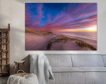 De Kerf Schoorl with beautiful sky and cloud streets and dunes