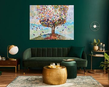Wish tree by Rita Tielemans Kunst