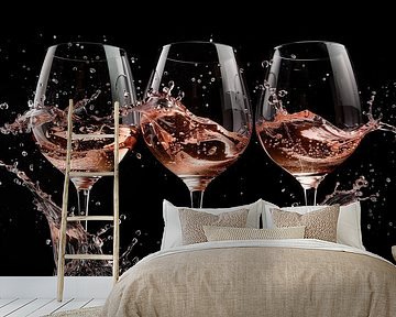 Rosenweinspritzer Porträtpanorama von TheXclusive Art