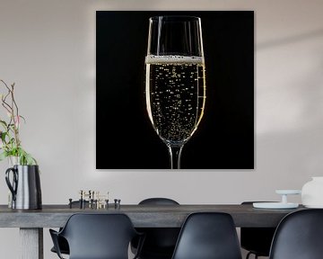Champagne glas portret van TheXclusive Art