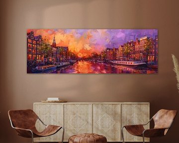 Amsterdam olieverf ultra panorama