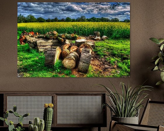 Example of the artwork in a room