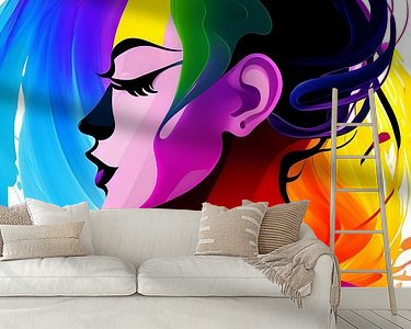 Example of the artwork in a room
