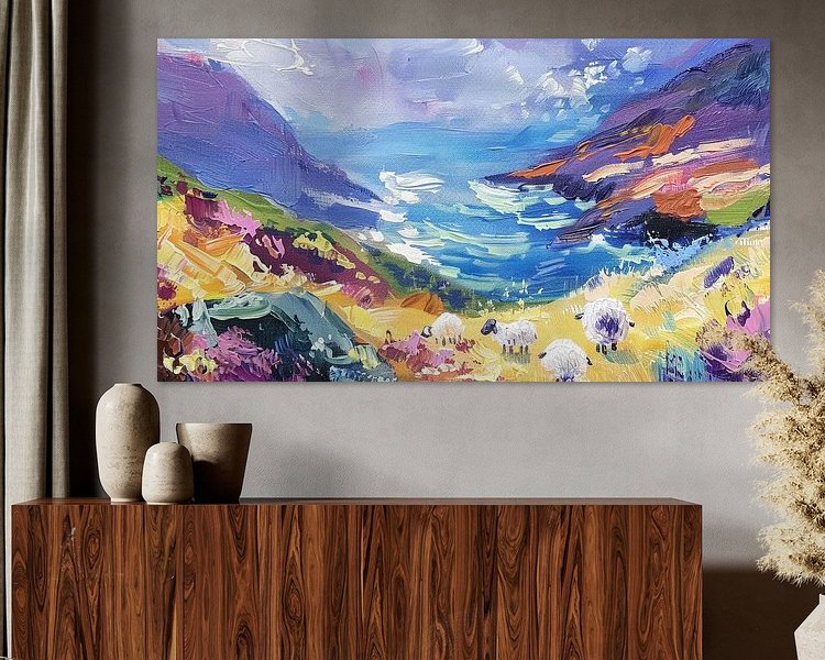 Example of the artwork in a room