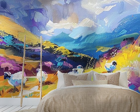 Example of the artwork in a room