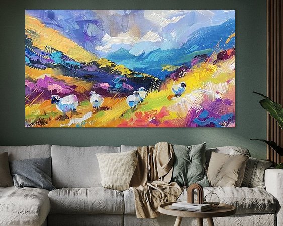 Example of the artwork in a room