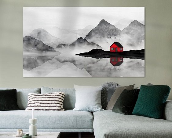 Example of the artwork in a room