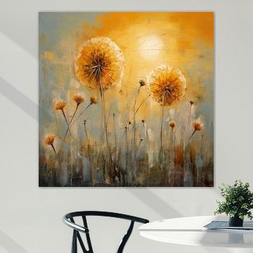 Dandelions and the setting sun by Black Coffee