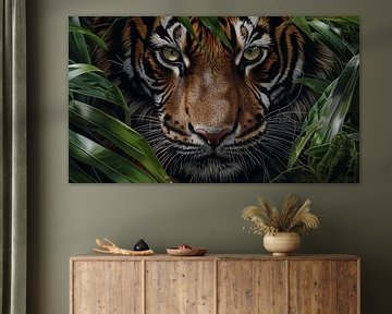 Tijger in de jungle panorama van TheXclusive Art