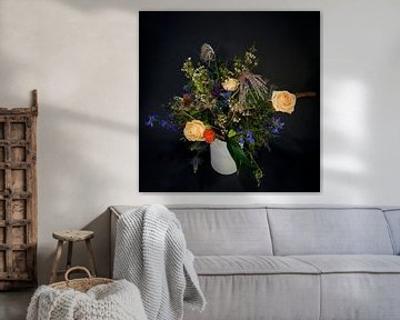 Bloemen in vaas van Richard Zeinstra