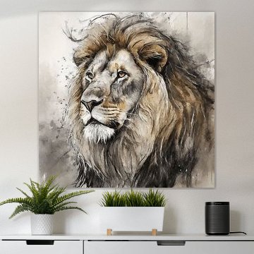 Löwenporträt malen