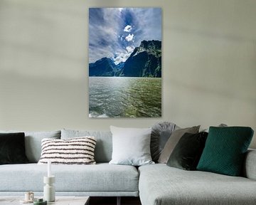 The Mountains of Milford Sound, Nieuw Zeeland van RB-Photography