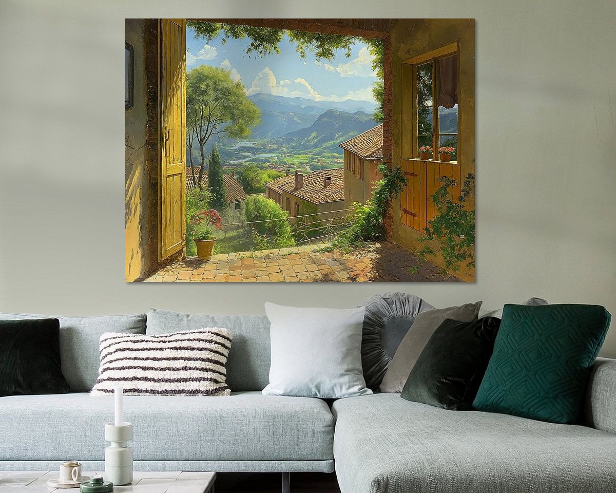 Example of the artwork in a room