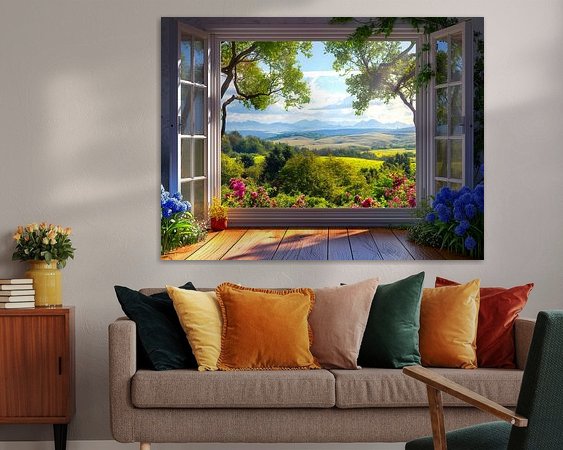 Example of the artwork in a room