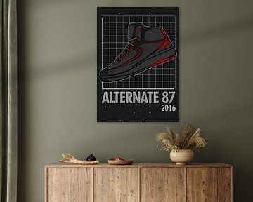 Air Jordan 2 Retro Alternate 87 Sneaker van Adam Khabibi