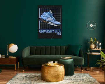 Air Jordan 5 Retro Universiteitsblauw Sneaker van Adam Khabibi