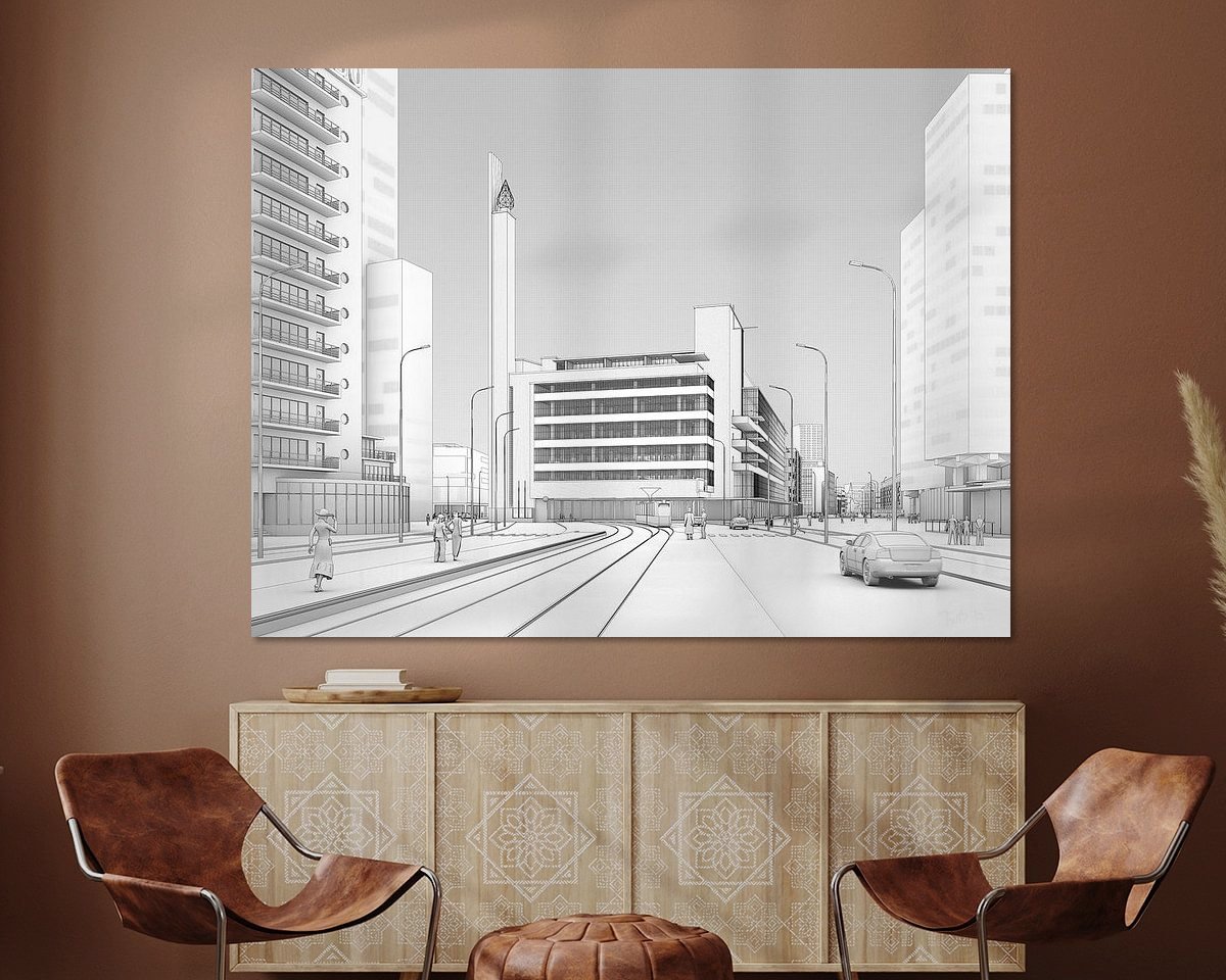 Example of the artwork in a room