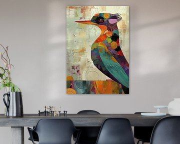 Abstracte Vogel Abstract van Abstract Schilderij