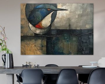 Vogel | Woonkamer van Abstract Schilderij