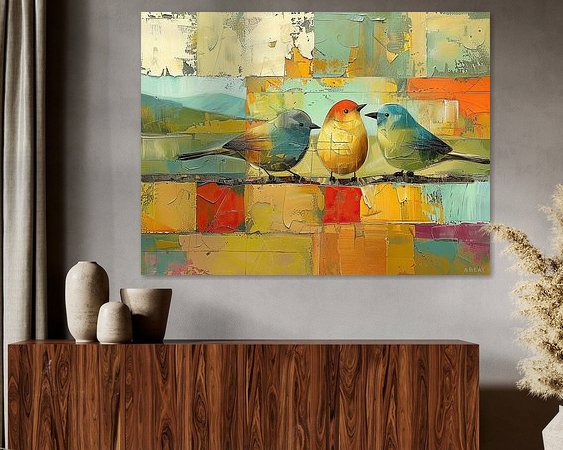 Example of the artwork in a room