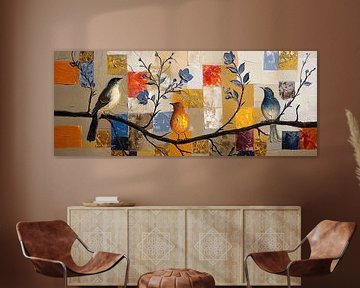 Vogeltje Design | Schilderij van Abstract Schilderij