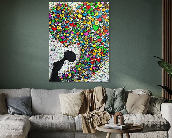 Example of the artwork in a room