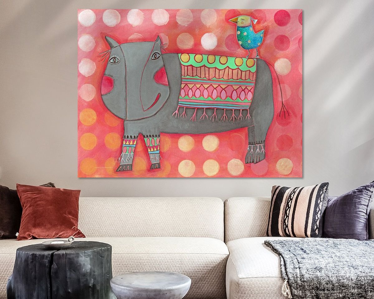 Example of the artwork in a room