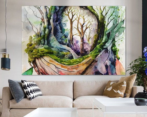 Example of the artwork in a room